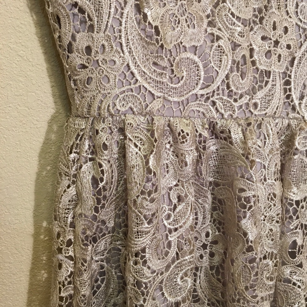 Silver Lace Dress - Picture 4 of 7